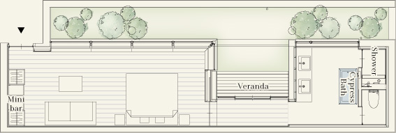 Courtyard View with Balcony